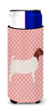 Load image into Gallery viewer, Boer Goat Pink Check   Hugger for slim cans