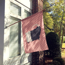 Load image into Gallery viewer, Welsh Black-Necked Goat Pink Check Flag Canvas House Size BB7887CHF