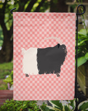 Load image into Gallery viewer, Welsh Black-Necked Goat Pink Check Garden Flag - Outdoor Decorative Yard Flag
