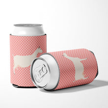 Load image into Gallery viewer, Saanen Goat Pink Check Can or Bottle Hugger BB7889CC