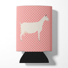 Load image into Gallery viewer, Saanen Goat Pink Check Can or Bottle Hugger BB7889CC