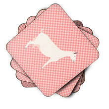 Load image into Gallery viewer, Saanen Goat Pink Check Foam Coaster  BB7889FC