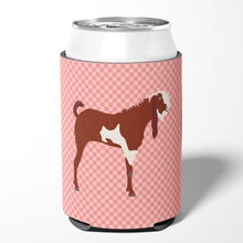 Load image into Gallery viewer, Jamnapari Goat Pink Check Can or Bottle Hugger BB7890CC