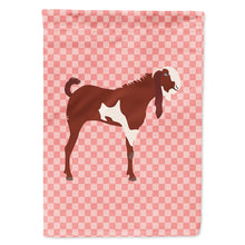 Load image into Gallery viewer, Jamnapari Goat Pink Check Flag Canvas House Size BB7890CHF