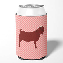Load image into Gallery viewer, Kalahari Red Goat Pink Check Can or Bottle Hugger BB7891CC