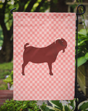 Load image into Gallery viewer, Kalahari Red Goat Pink Check Garden Flag - Outdoor Decorative Yard Flag
