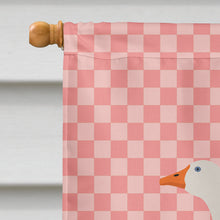 Load image into Gallery viewer, Embden Goose Pink Check Flag Canvas House Size BB7892CHF