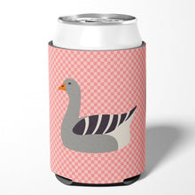Load image into Gallery viewer, Pilgrim Goose Pink Check Can or Bottle Hugger BB7893CC