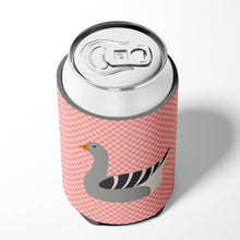 Load image into Gallery viewer, Pilgrim Goose Pink Check Can or Bottle Hugger BB7893CC