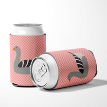 Load image into Gallery viewer, Pilgrim Goose Pink Check Can or Bottle Hugger BB7893CC