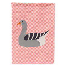 Load image into Gallery viewer, Pilgrim Goose Pink Check Flag Canvas House Size BB7893CHF