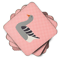 Load image into Gallery viewer, Pilgrim Goose Pink Check Foam Coaster  BB7893FC