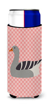 Load image into Gallery viewer, Pilgrim Goose Pink Check   Hugger for slim cans
