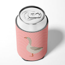 Load image into Gallery viewer, Steinbacher Goose Pink Check Can or Bottle Hugger BB7894CC