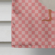 Load image into Gallery viewer, Steinbacher Goose Pink Check Flag Canvas House Size BB7894CHF
