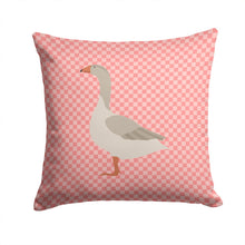 Load image into Gallery viewer, Steinbacher Goose Pink Check Throw Pillow - 14x14 Decorative Pillow – Art for Your Home &amp; Patio BB7894PW1414