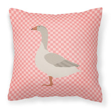 Load image into Gallery viewer, Steinbacher Goose Pink Check Fabric Decorative Pillow BB7894PW1818