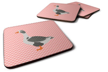 Load image into Gallery viewer, West of England Goose Pink Check Foam Coaster  BB7895FC