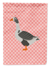 Load image into Gallery viewer, West of England Goose Pink Check Garden Flag - Outdoor Decorative Yard Flag
