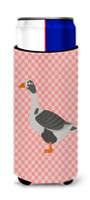Load image into Gallery viewer, West of England Goose Pink Check   Hugger for slim cans