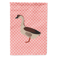 Load image into Gallery viewer, Chinese Goose Pink Check Flag Canvas House Size BB7896CHF