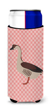 Load image into Gallery viewer, Chinese Goose Pink Check   Hugger for slim cans
