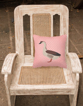 Load image into Gallery viewer, Chinese Goose Pink Check Fabric Decorative Pillow BB7896PW1818