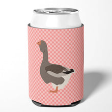 Load image into Gallery viewer, Toulouse Goose Pink Check Can or Bottle Hugger BB7897CC