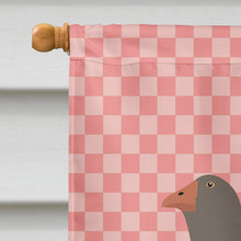Load image into Gallery viewer, Toulouse Goose Pink Check Flag Canvas House Size BB7897CHF