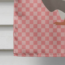 Load image into Gallery viewer, Toulouse Goose Pink Check Flag Canvas House Size BB7897CHF