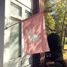 Load image into Gallery viewer, Roman Goose Pink Check Flag Canvas House Size BB7898CHF