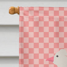 Load image into Gallery viewer, Roman Goose Pink Check Flag Canvas House Size BB7898CHF