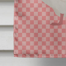 Load image into Gallery viewer, Roman Goose Pink Check Flag Canvas House Size BB7898CHF