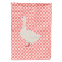 Load image into Gallery viewer, Roman Goose Pink Check Flag Canvas House Size BB7898CHF
