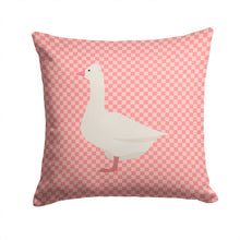 Load image into Gallery viewer, Roman Goose Pink Check Throw Pillow - 14x14 Decorative Pillow – Art for Your Home &amp; Patio BB7898PW1414