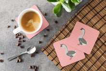 Load image into Gallery viewer, African Goose Pink Check Foam Coaster  BB7899FC