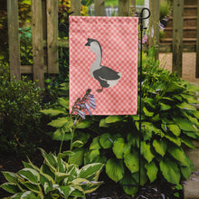 Load image into Gallery viewer, African Goose Pink Check Garden Flag - Outdoor Decorative Yard Flag