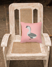 Load image into Gallery viewer, African Goose Pink Check Fabric Decorative Pillow BB7899PW1818