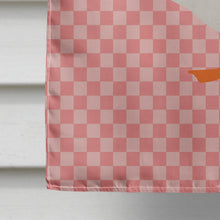Load image into Gallery viewer, Shire Horse Pink Check Flag Canvas House Size BB7900CHF