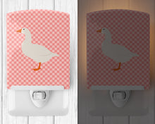 Load image into Gallery viewer, Shire Horse Pink Check Ceramic Night Light BB7900CNL