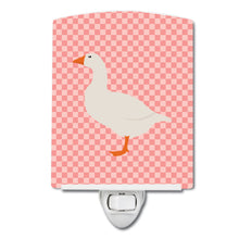 Load image into Gallery viewer, Shire Horse Pink Check Ceramic Night Light BB7900CNL