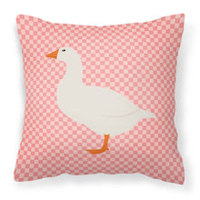 Load image into Gallery viewer, Shire Horse Pink Check Fabric Decorative Pillow BB7900PW1818