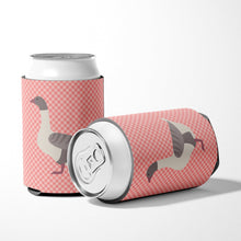 Load image into Gallery viewer, Buff Grey Back Goose Pink Check Can or Bottle Hugger BB7901CC