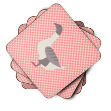 Load image into Gallery viewer, Buff Grey Back Goose Pink Check Foam Coaster  BB7901FC