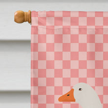 Load image into Gallery viewer, Sebastopol Goose Pink Check Flag Canvas House Size BB7902CHF