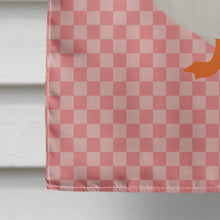Load image into Gallery viewer, Sebastopol Goose Pink Check Flag Canvas House Size BB7902CHF