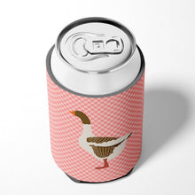 Load image into Gallery viewer, Pomeranian Rogener Goose Pink Check Can or Bottle Hugger BB7903CC