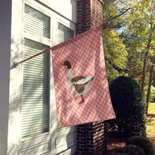 Load image into Gallery viewer, Pomeranian Rogener Goose Pink Check Flag Canvas House Size BB7903CHF