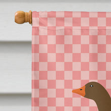 Load image into Gallery viewer, Pomeranian Rogener Goose Pink Check Flag Canvas House Size BB7903CHF