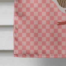 Load image into Gallery viewer, Pomeranian Rogener Goose Pink Check Flag Canvas House Size BB7903CHF